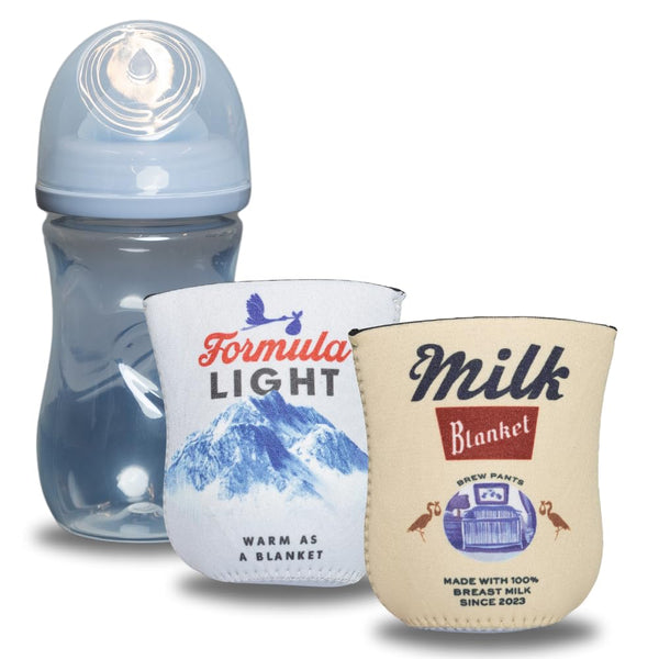American Beer Themed Coozies for Baby Bottles - Funny Gift for New