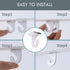 25 Pair Heavy Duty Suspended Aluminum Drop Ceiling Hooks, Metal T-Bar Track Clip Hanger Kit for Home Classroom Office &
