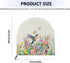 Floral Hummingbird Print Lightweight Shop Fan Cover, Removable Dust Cover for Classroom, Easy to Store