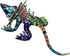 Tiny 2¼" Multicolor Frilled Lizard Agama Chameleon - Miniature Hand Blown Glass Decorative Figure