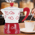 Fdit Coffee Maker, Aluminum Alloy Mocha Pot, Stove Coffee Maker Percolator Tools for Home Office (S)