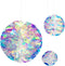Hanging Decorations Iridescent Honeycomb Ball Foil Ceiling Hanging Flowers for Bridal Shower Wedding Birthday Party