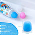 6 Pack Silicone Toothpaste Caps, Tnvee Reusable Dispenser with Organizer Box for Kids and Adults