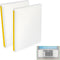 Window Air Conditioner Foam Insulating Panels, Indoor Cover for Summer & Winter, Block Draft, 2 Pack (White, 17"H x