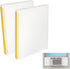 Window Air Conditioner Foam Insulating Panels, Indoor Cover for Summer & Winter, Block Draft, 2 Pack (White, 17"H x