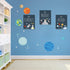 Decor-Set 4 (8 10) CHDITB Outer Space Canvas Wall Art, Abstract Universe Planet Print, Be Kind Inspirational Space