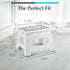 8 Inch) Handy Laundry Folding Lightweight Step Stool - Sturdy Enough to Support Adults and Safe Enough for Kids - Opens