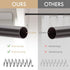 Amazer Spring Tension Shower Curtain Rod, 26-42 Inches Rust-Resistance Adjustable Bathroom Rod, No Drill, Bronze