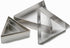 SK Triangle Shape Cookie Cutter Set, Stainless Steel, 5-Piece, Small (2.7in)