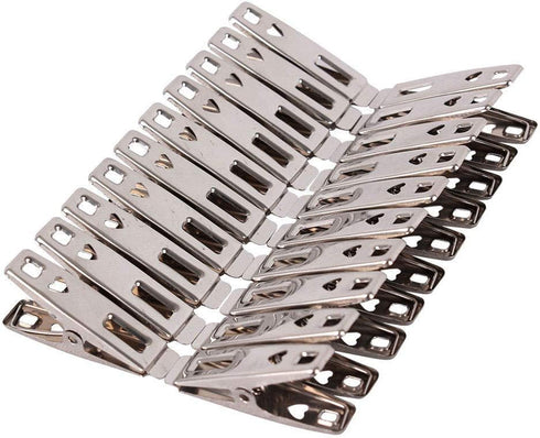 Towel Clips 40 Pack, Metal Clothes Pins, Stainless Steel Clothespin Clips for Drying Socks and Hanging