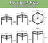 5-Pack Metal Plant Stands, Anti-Rust Iron Flower Pot Stand Plant Pot Shelf for Multiple Plant Decoration Racks for Home