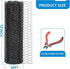 DOLEMODUO 12'' 50' 1 inch 19 x Black Chicken Wire Fencing, Chicken Wire and Gauge Poultry Netting, Garden Mesh Fence