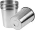 EVERMARKET 6 Pack 8 Ounce 230ml Stainless Steel Shatterproof Pint Drinking Cups for Kids and Adults