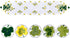 Simhomsen Large Irish Clover Table Runners for St. Patrick’s Day, Embroidered Shamrock Table Scarf, 14 × 105 Inch