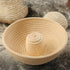 Cabilock Circular Bread Banneton Proofing Basket, Hand Woven Rattan Dough Proving Bowl for Sourdough