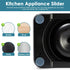 24 Pcs Appliance Sliders for Kitchen Appliances, Self Adhesive Small Appliance Slider for Most Countertops (Gray, Black)