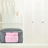 Jumbo Zippered Storage Bag for King Comforter, Pillow, Quilt, Clothes, with Large Clear Window & Carry Handles