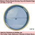 Counter, Room,(13") Blue Decorative Tray for Coffee Table, Round Beaded Plastic Serving Tray forKitchen Ottoman, Living