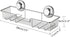 iPEGTOP 3in1 Suction Cup Shower Caddy Bath Wall Shelf + Soap Dish Holder, Rustproof Stainless Steel Bathroom Storage