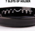 Premium Plastic Ashtray, Trash Can, Pack of 3, Round Black Large Size for Indoor Outdoor Home Office Use