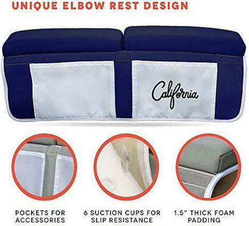 Elbow (22"x11"x1.5") Zugar Land Blue Bath Kneeler and Rest Bundle Cushion Protection for Parents During Baby Bath Tub