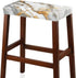 Set 2 Marble Print Bar Stool Covers Rectangle of Stretch Barstool Seat Covers Bar Stool Chair Covers Rectangle