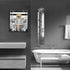 Golden Retriever Canvas Wall Art, Black and White Funny Dog Sitting in Toilet Painting for Bathroom
