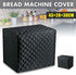 Bread Maker Cover, Cotton Quilted Dust Protector for Kitchen Toaster, Machine Washable (Black, 17"x11"x15")