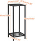 30 Inch 2 TMJ070B IBUYKE Tall Plant Stand Indoor, Tier Metal Corner Plant Stand, Modern Square Plant Shelf Flower Stand