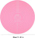 Silicone Baking Mat Cake Mat Silicone Cake Mat Silicone Baking Mat with Measurements for CakeTurntable Stand Non-Stick Heat Resistant Pastry Baking Sheet -Pink by WenTigDY