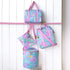 Lilly Pulitzer Cute Lunch Bag for Women, Insulated Tote Bag, Large Capacity Blue Mini Cooler with Storage Pocket