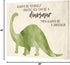 The Stupell Home Décor Collection Always Be a Dinosaur Brachiosaurus Stretched Canvas Wall Art, 16 x 20