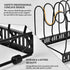 Expandable Pots and Pans Organizer, Adjustable Rack for Kitchen Countertop and Cabinet with 12 Dividers