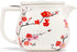Tea Forte Fiore Sakura Cherry Blossom Ceramic Teapot with Removable Stainless Steel