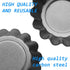 DaKuan 12 Packs Egg Tart Mold, Mini Pie Pans Tin Pan Baking Tool, Carbon Steel Cupcake Cake Muffin Mold, 2.6 Inch