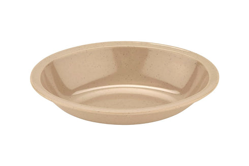 G.E.T. DN-332-S-EC Brown 32 oz. Oval Rimmed Melamine Bowls (Qty 4), Melamine, Sandstone (Pack of 4)
