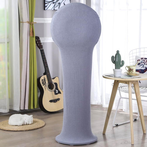 Floor Fan Dust Cover, Waterproof and Washable Sleeve for Household Pedestal Fan, Grey Protective Cover