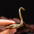 1PC CHOVY Solid Brass Loch Ness Monster Figurine - Enigmatic Home Decor, Perfect Collectible Art Piece for Desk