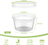 AOZITA 32 Sets 12 oz Plastic Deli Food Containers With Lids, Airtight Food Storage Containers, Freezer/Dishwasher/Microwave Safe, Soup Containers For Takeout Meal Prep Storage