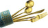 Gugrida Matte Gold 5-Piece Silverware Set, 18/10 Stainless Steel Satin Finish Kitchen Utensil Set, Dishwasher Safe
