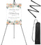 Easel Stand for Display, RRFTOK 63'' Instant Foldable Portable Ground Easel for Wedding Banner, Poster, Tabletop