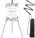 Easel Stand for Display, RRFTOK 63'' Instant Foldable Portable Ground Easel for Wedding Banner, Poster, Tabletop