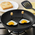 HIC Non-Stick Cooking Rings Set of 2, Heart Shaped, Nonstick, PFOA & BPA Free, 4.625" x 4.25"