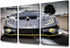 Gloomy Landscape Painting Sports Car Artwork, 12 x 24 inch x 3 Pieces Framed Canvas Wall Art for Modern Decor
