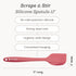 Starpack Silicone Spatula (11 Inch) - 600°F Heat Resistant Kitchen Spatula Set - LFGB Grade Nonstick Baking Rubber