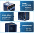 Portable Air Conditioner - Rechargeable Office Air Conditioner with Three Speeds & Spray Speed, Evaporative Cooling Fan