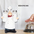 Small Resin Chef Statue Salt Shakers, Cute Figurines Spice Jars for Restaurant Kitchen Decoration