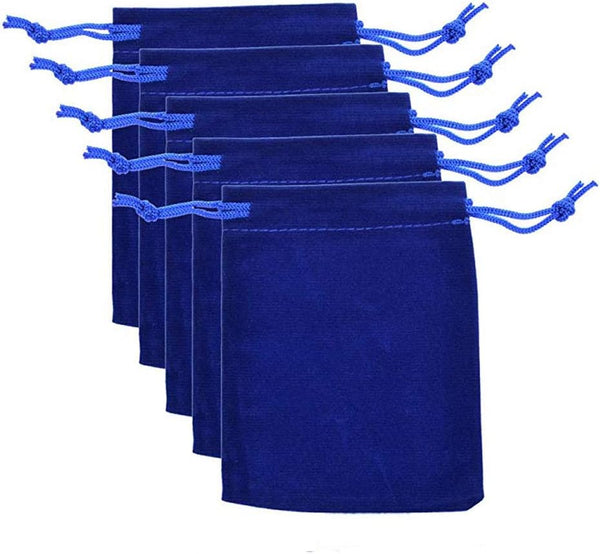 Teensery 25 Pcs Velvet Cloth Drawstring Bags, Jewelry Pouches, Gift Packaging, Party Wedding Favor, 2 x 2.75 Inch