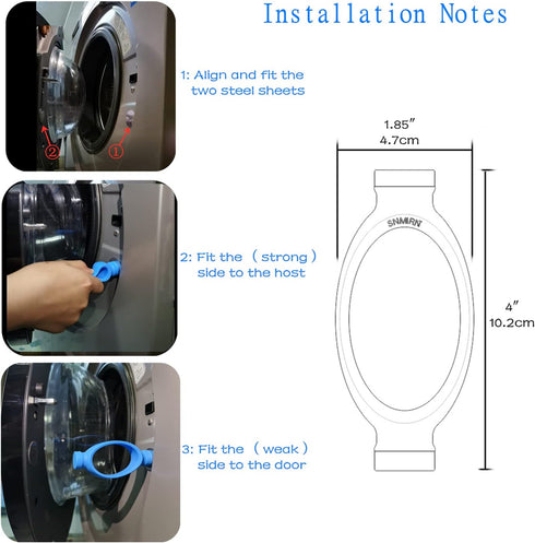 Washing Machine Door Prop, Prevent Mold and Odors, Helps Washer Dry Properly (Dark Grey)