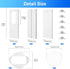 Portable Air Conditioner Window Vent Kit, Adjustable AC Window Seal Kit, Sliding Door AC Vent Kit, 5.9 Inch Diameter